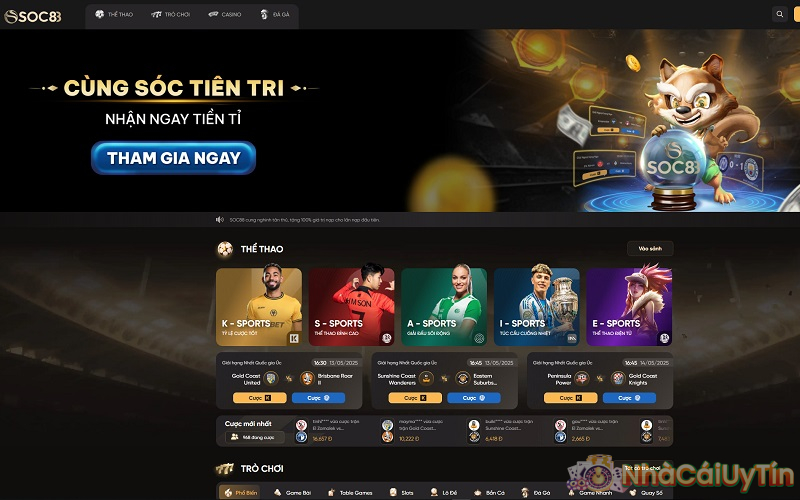 Đôi nét về sân chơi của nhà cái Soc88