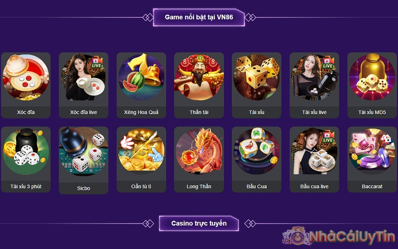 Kho trò chơi phong phú